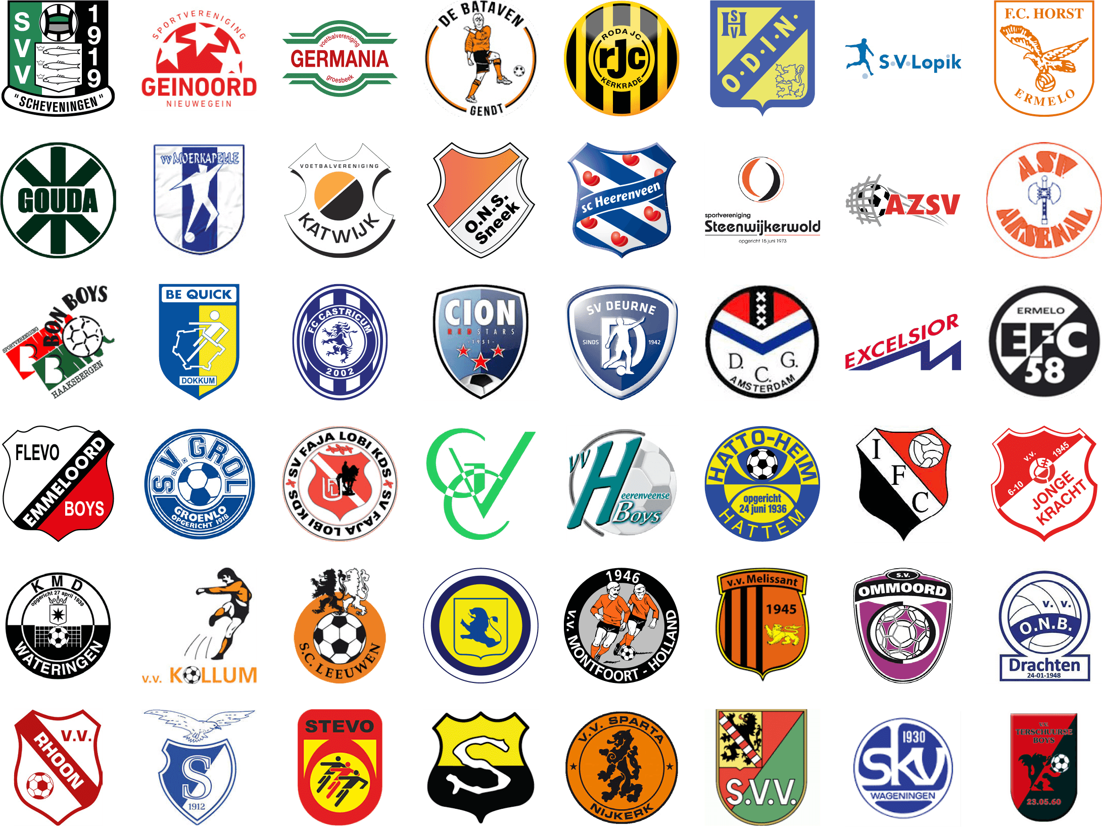 Voetbal Logos Nederland